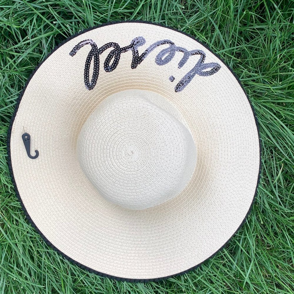 👒 Floppy Beach Hat👒"DIESEL"  sequins